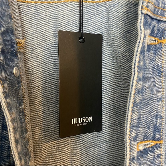 NWT Hudson Denim Long Sleeve Button Down Trucker Jacket L/XL - Picture 6 of 15